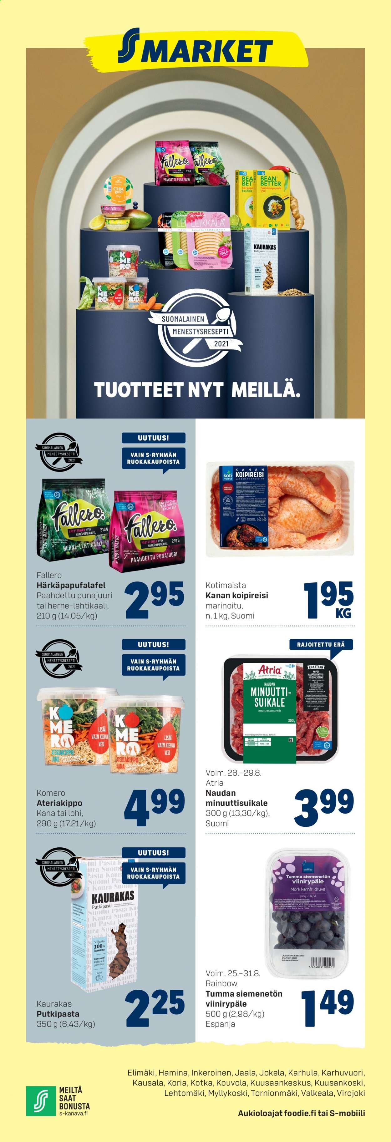 S-market tarjoukset - 25.08.2021 - 29.08.2021. Sivu 1