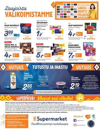 K-Supermarket tarjoukset  - 26.08.2021 - 29.08.2021.