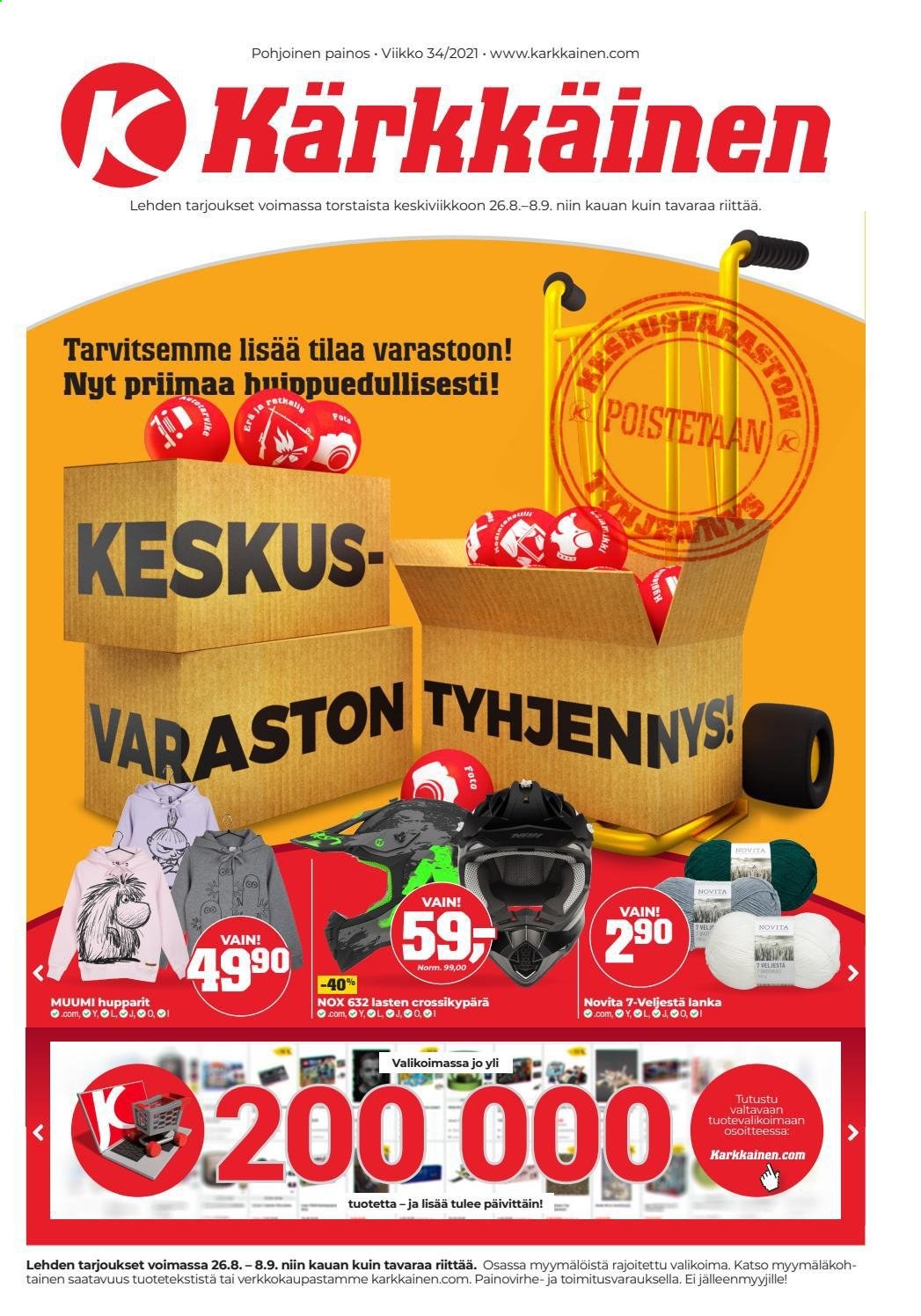 Kärkkäinen tarjoukset - 26.08.2021 - 08.09.2021. Sivu 1