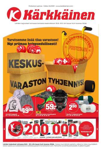 Kärkkäinen tarjoukset  - 26.08.2021 - 08.09.2021.
