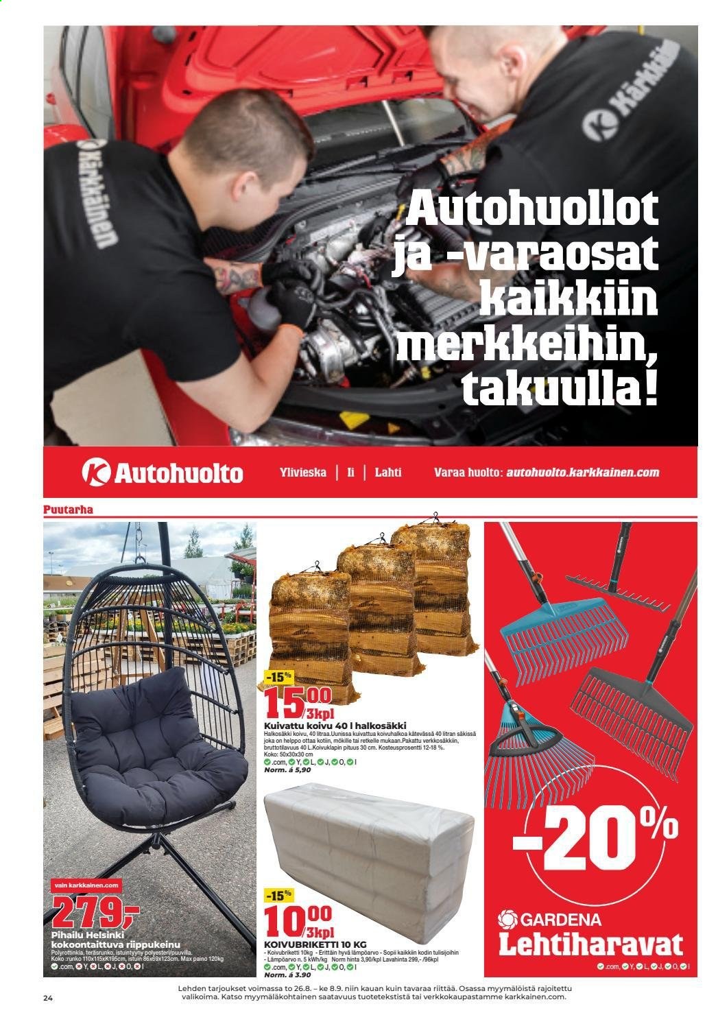 Kärkkäinen tarjoukset - 26.08.2021 - 08.09.2021. Sivu 20