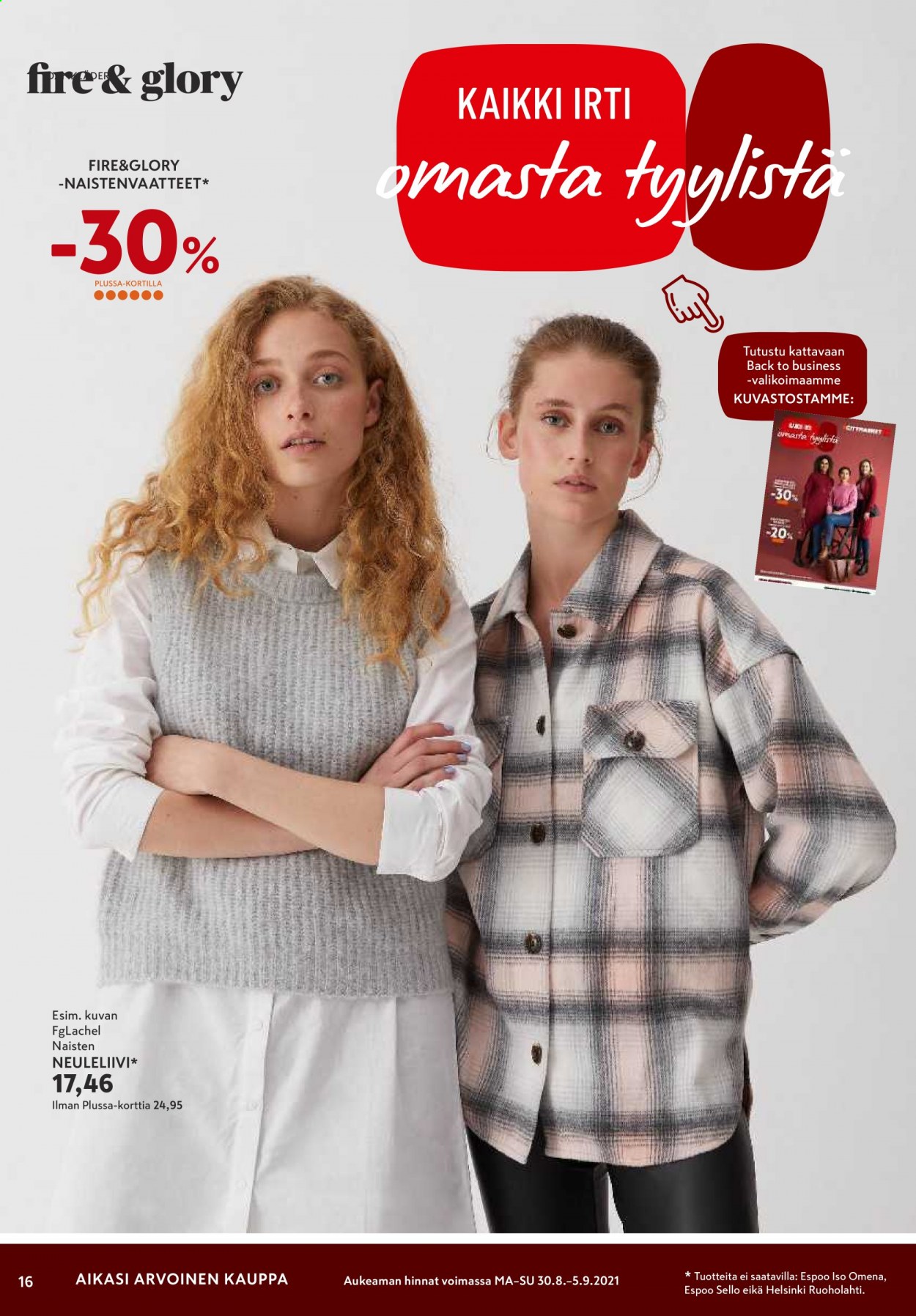 K-citymarket tarjoukset - 30.08.2021 - 01.09.2021. Sivu 16