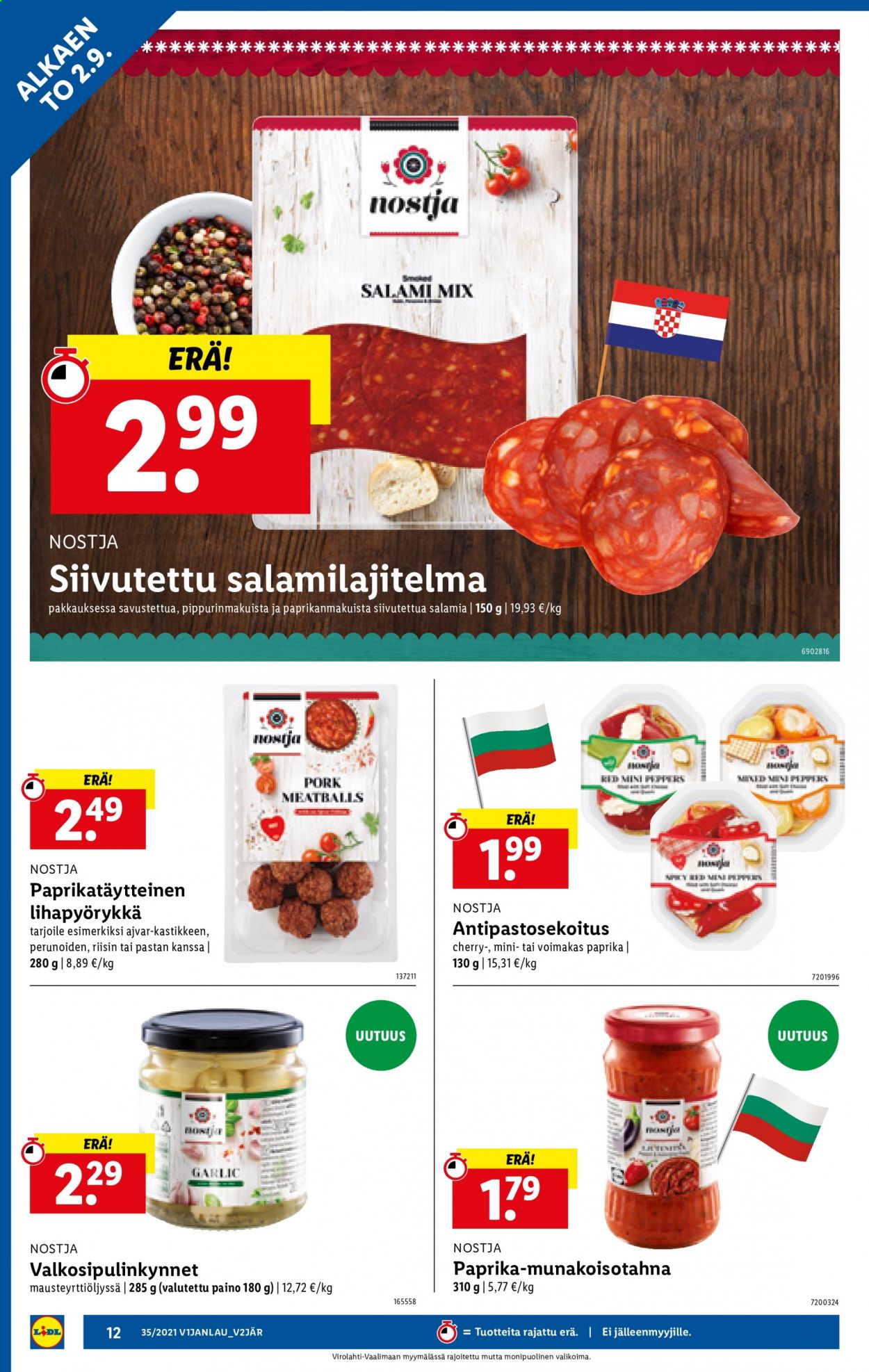 Lidl tarjoukset - 02.09.2021 - 08.09.2021. Sivu 12