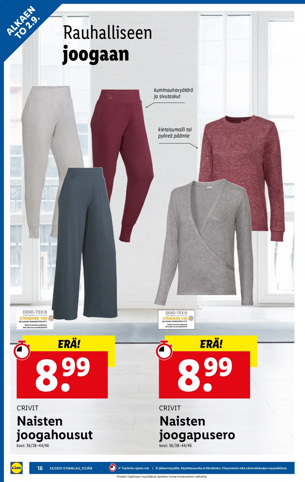Lidl tarjoukset - 02.09.2021 - 08.09.2021. Sivu 16