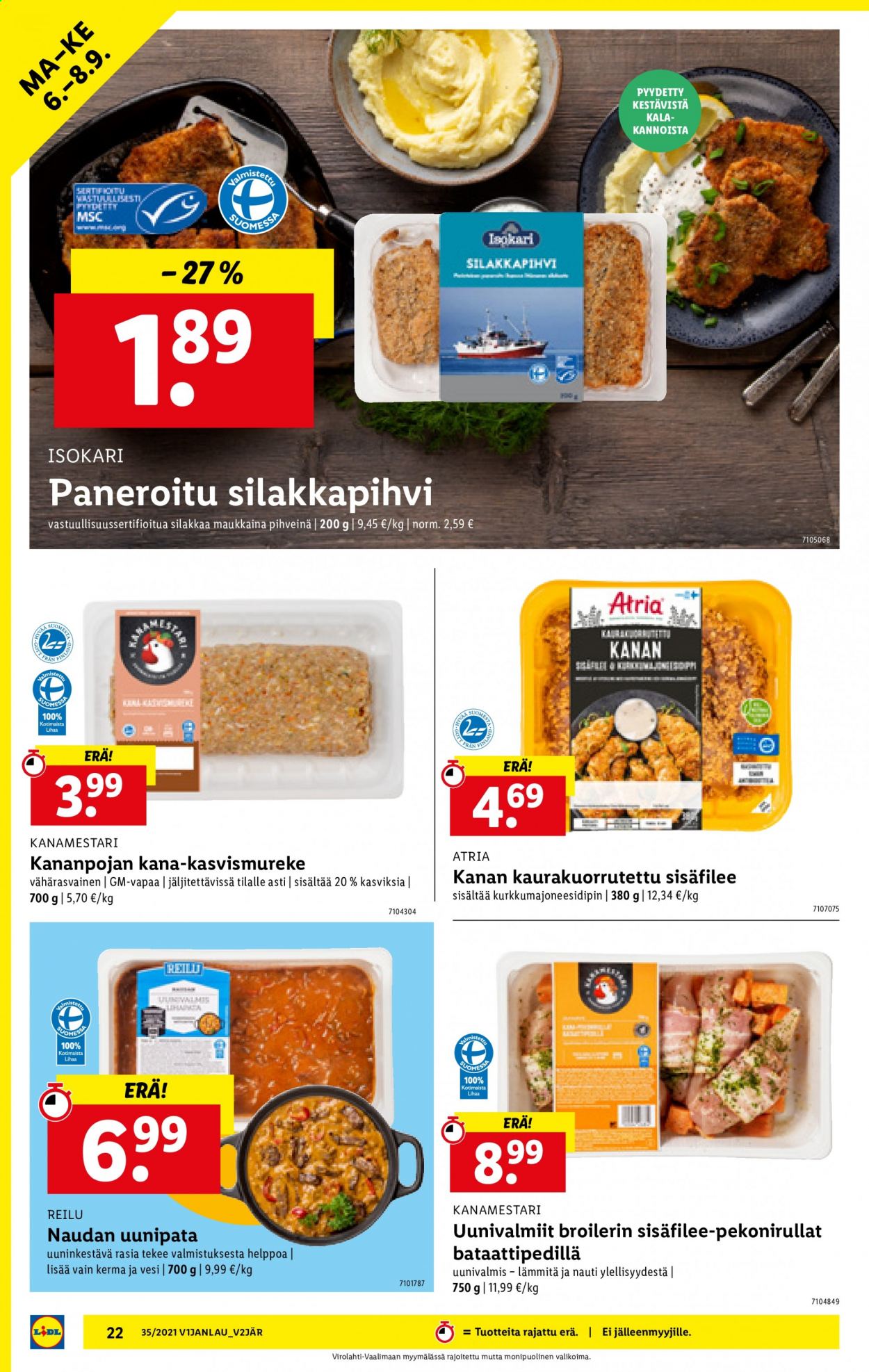 Lidl tarjoukset - 02.09.2021 - 08.09.2021. Sivu 22