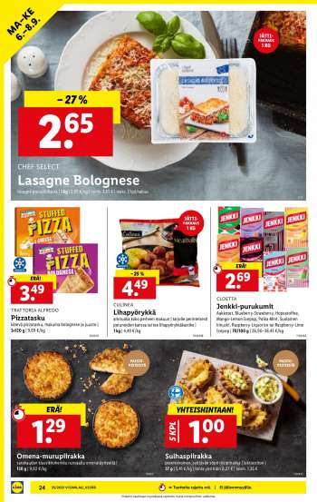 LASAGNE tarjoukset – LIDL • Tämän päivän tarjous tarjouslehdistä