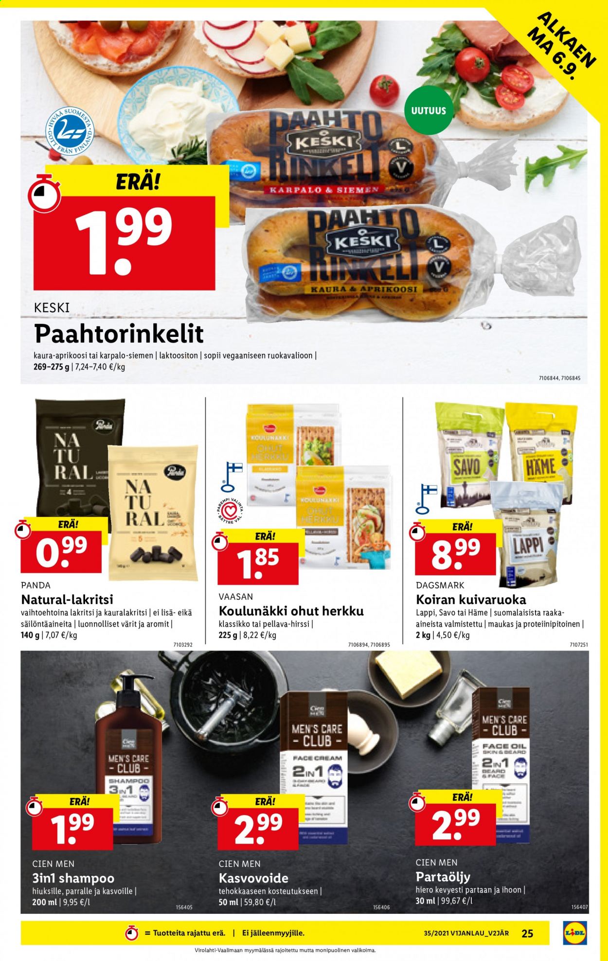 Lidl tarjoukset - 02.09.2021 - 08.09.2021. Sivu 25