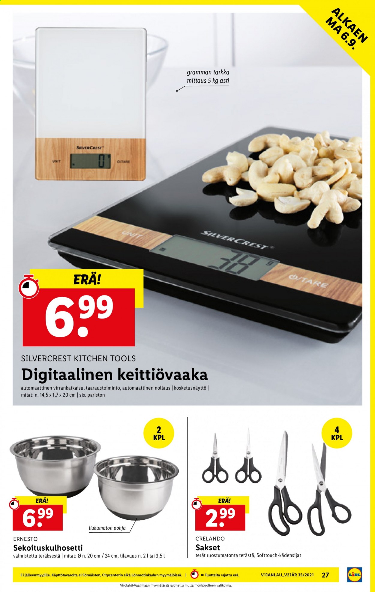 Lidl tarjoukset - 02.09.2021 - 08.09.2021. Sivu 27