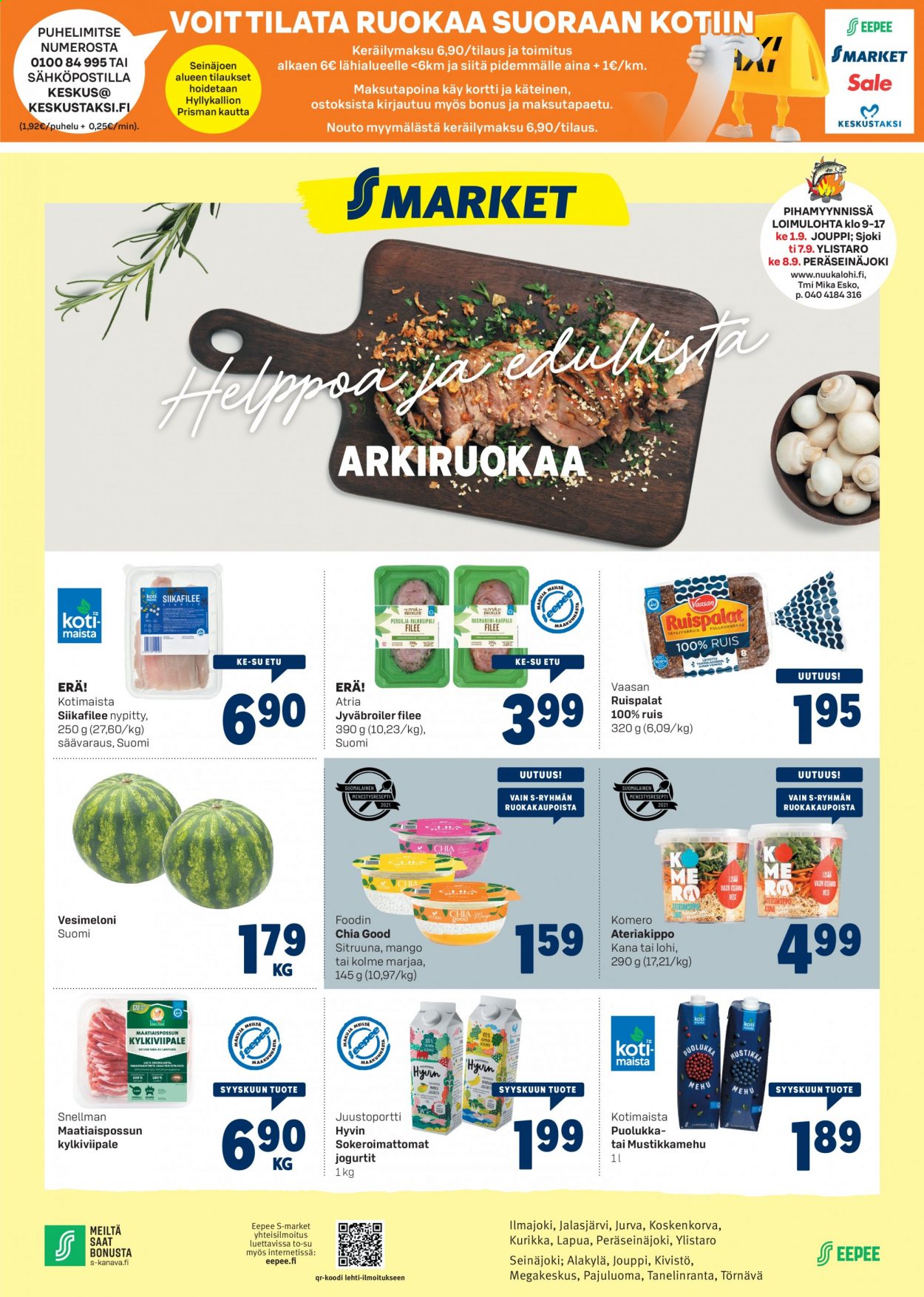 S-market tarjoukset - 01.09.2021 - 05.09.2021. Sivu 1