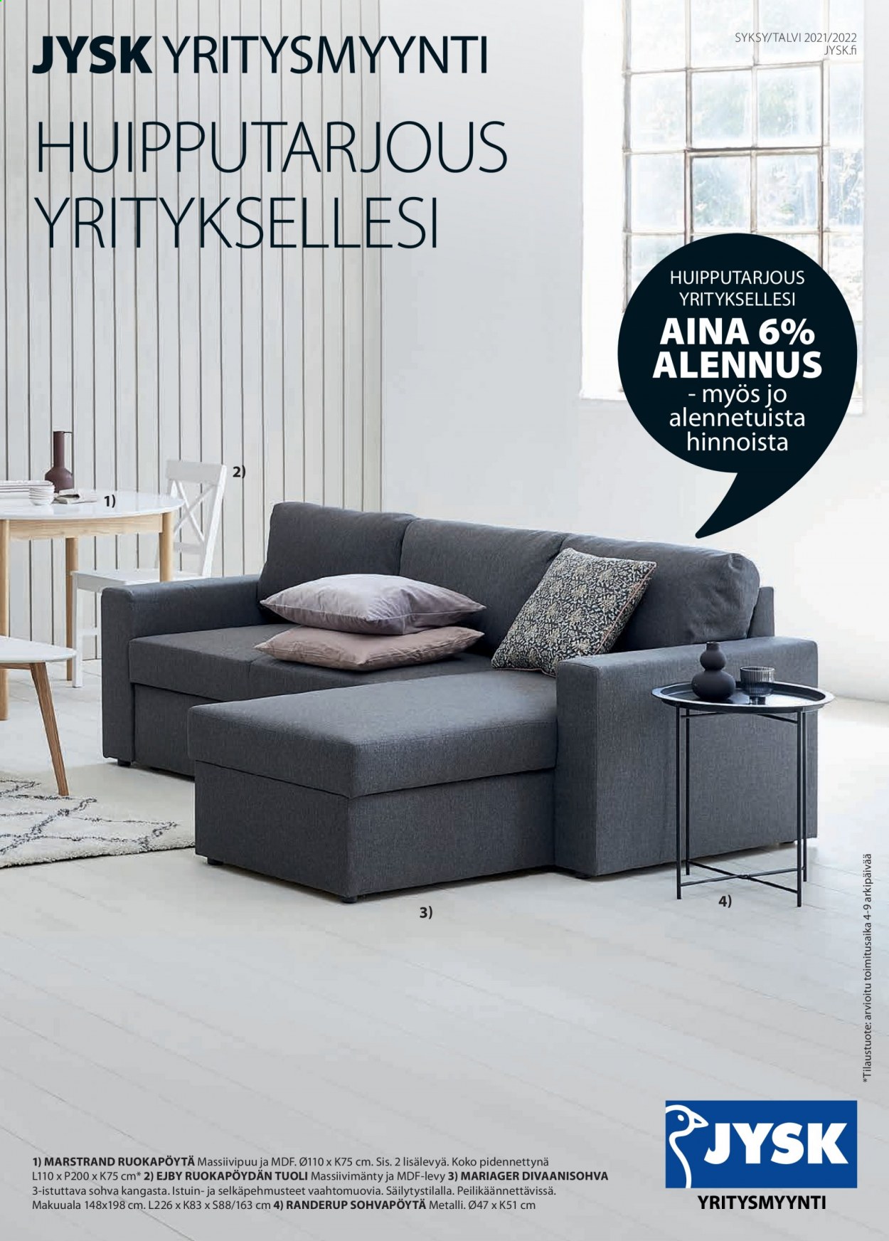JYSK tarjoukset. Sivu 1