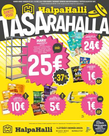 HalpaHalli tarjoukset  - 01.09.2021 - 05.09.2021.