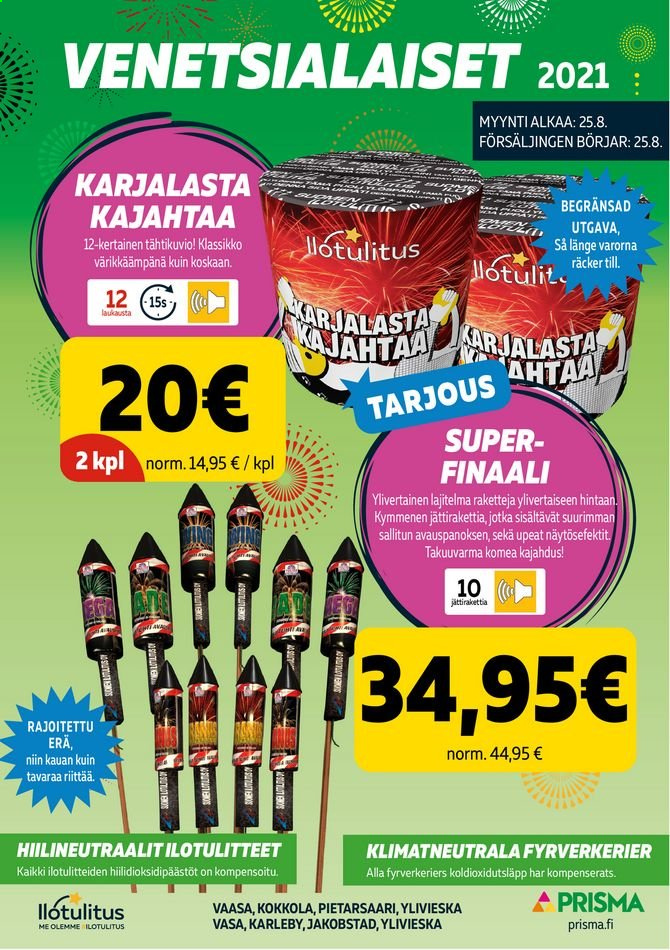 Prisma tarjoukset - 25.08.2021 - 19.09.2021. Sivu 1