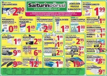 Saiturinpörssi tarjoukset  - 05.09.2021 - 11.09.2021.