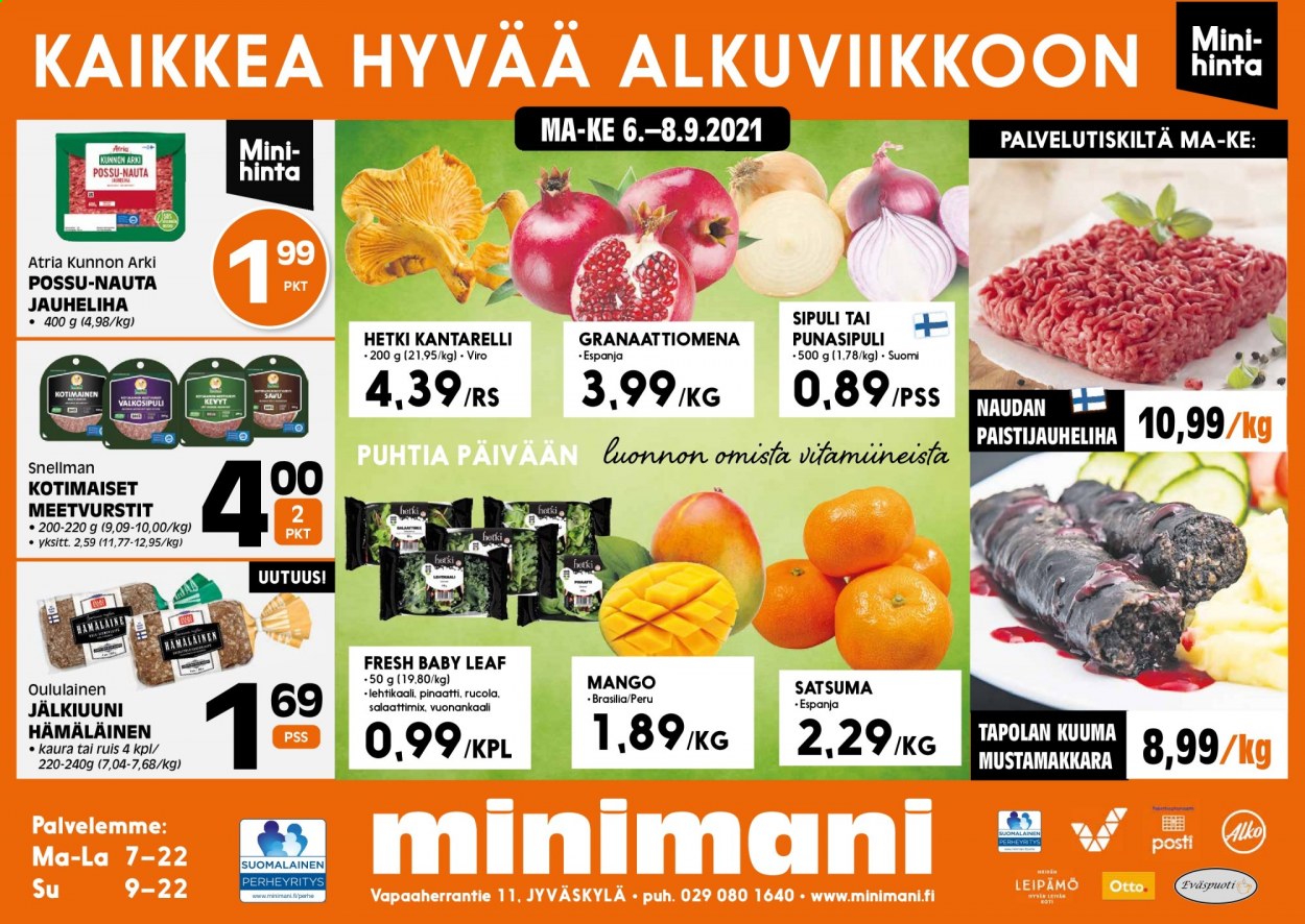 Minimani tarjoukset - 06.09.2021 - 08.09.2021. Sivu 1