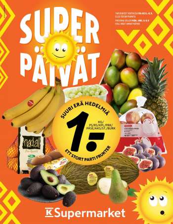 K-Supermarket tarjoukset  - 06.09.2021 - 08.09.2021.