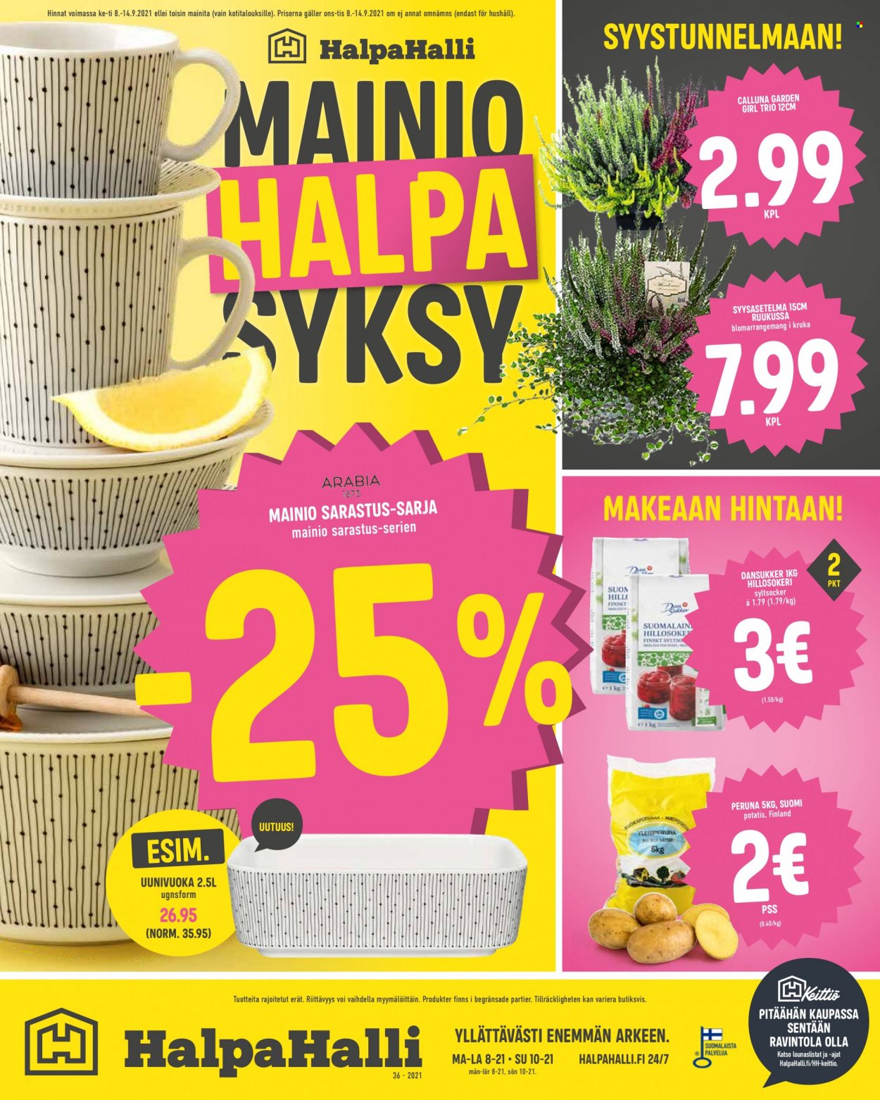 HalpaHalli tarjoukset - 08.09.2021 - 14.09.2021. Sivu 1