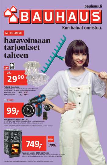 Bauhaus tarjoukset  - 08.09.2021 - 28.09.2021.