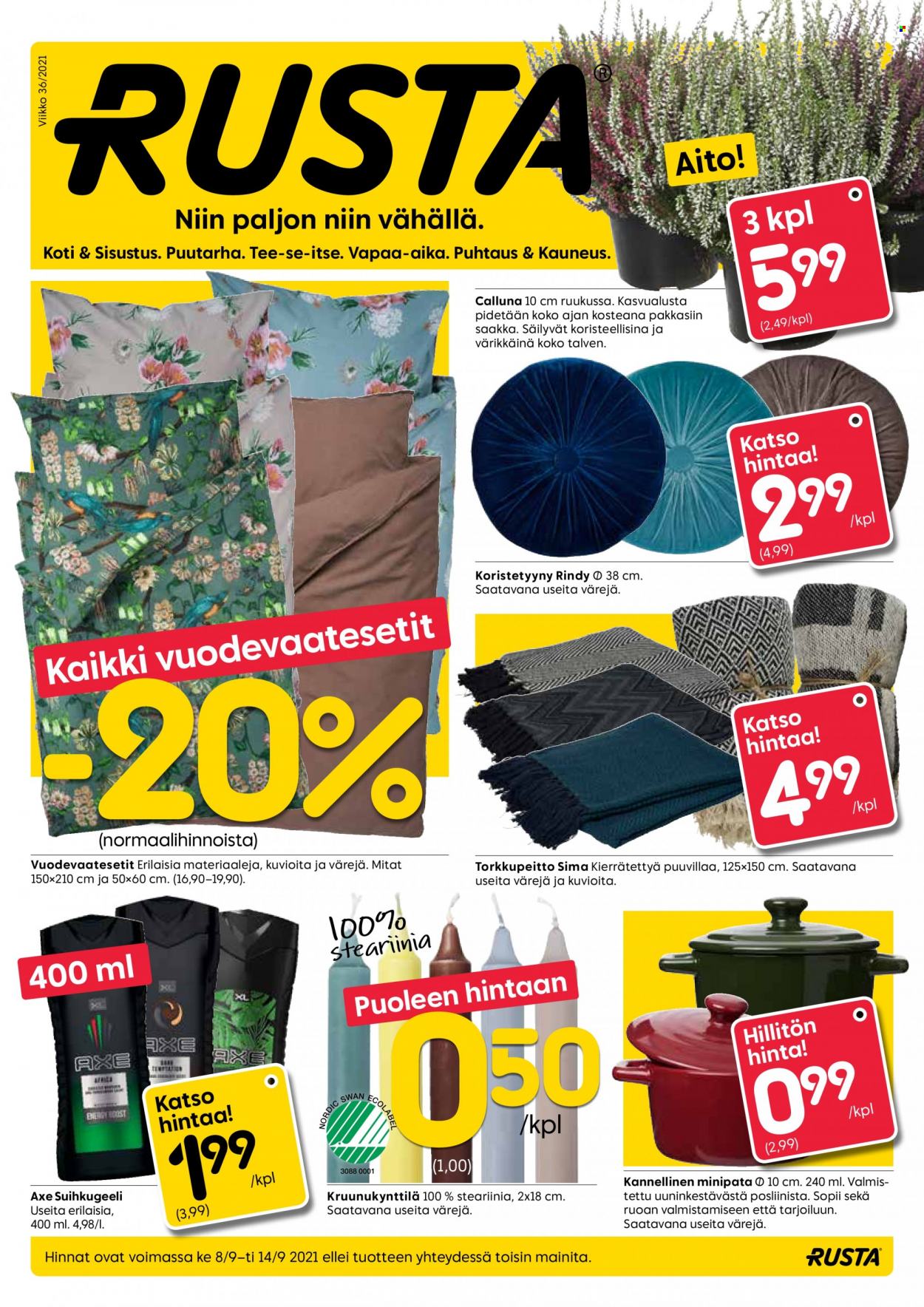 Rusta tarjoukset - 08.09.2021 - 14.09.2021. Sivu 1