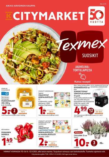 K-citymarket tarjoukset  - 09.09.2021 - 15.09.2021.