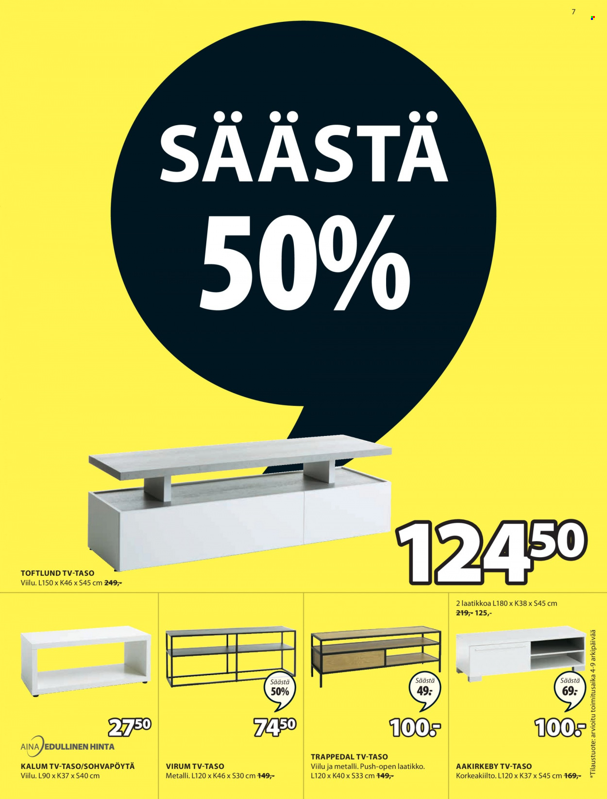 JYSK tarjoukset - 06.09.2021 - 19.09.2021. Sivu 7