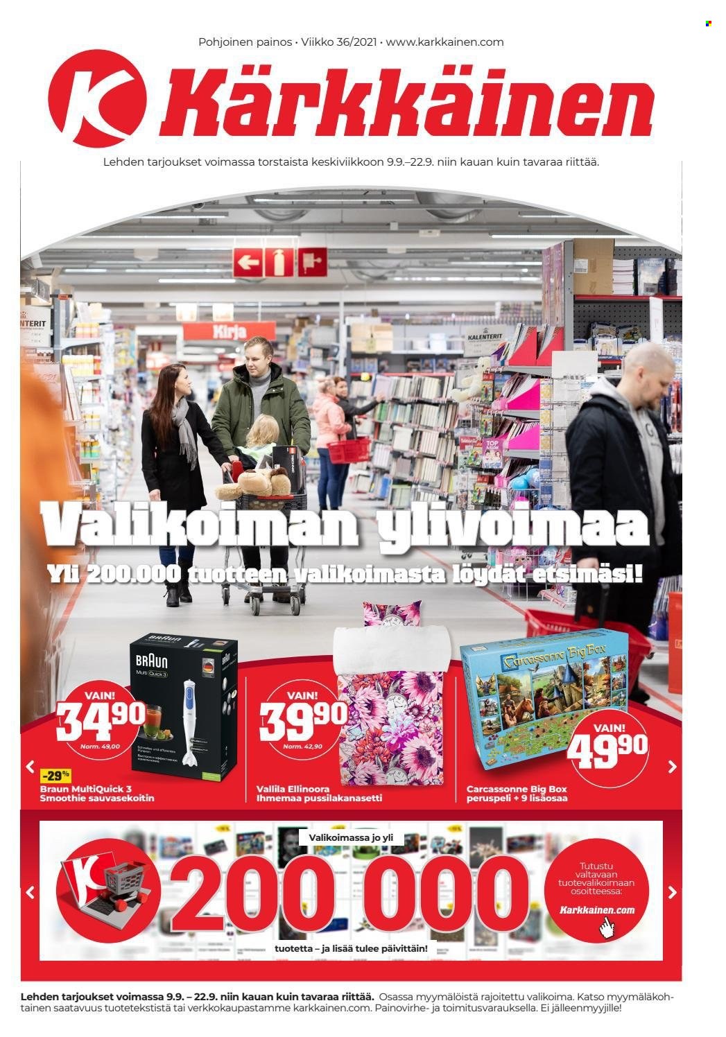 Kärkkäinen tarjoukset - 09.09.2021 - 22.09.2021. Sivu 1