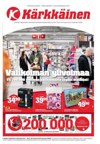 Kärkkäinen tarjoukset  - 09.09.2021 - 22.09.2021.