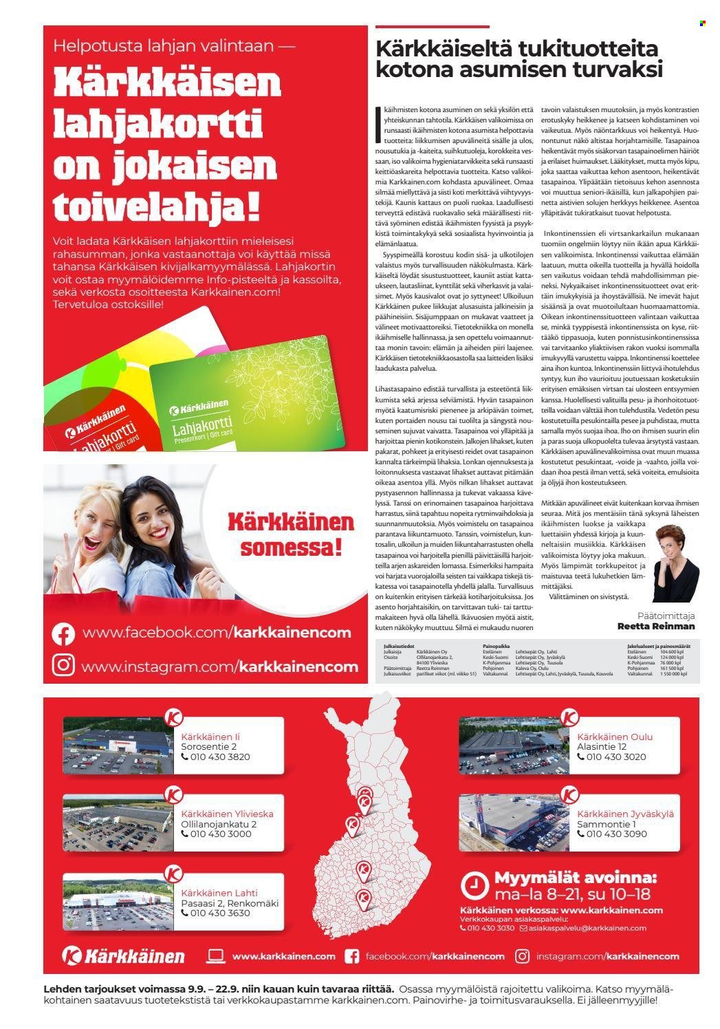 Kärkkäinen tarjoukset - 09.09.2021 - 22.09.2021. Sivu 2