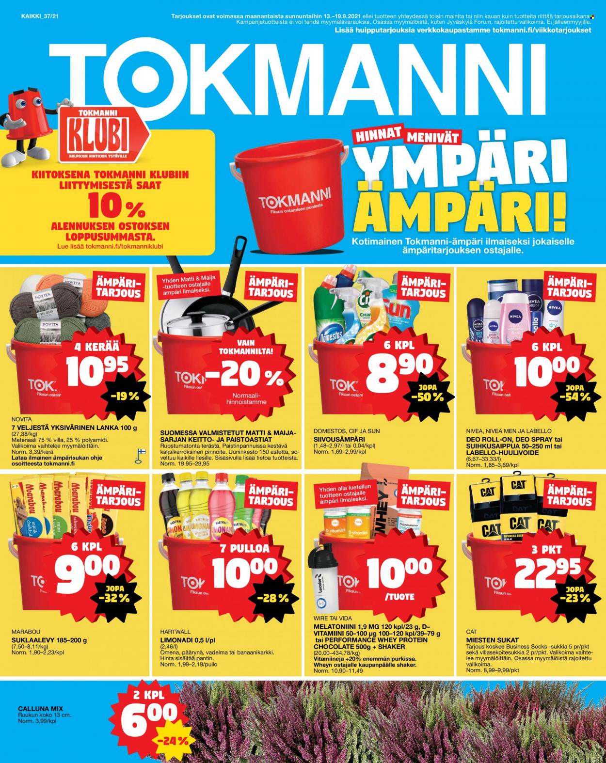 Tokmanni tarjoukset - 13.09.2021 - 19.09.2021. Sivu 1