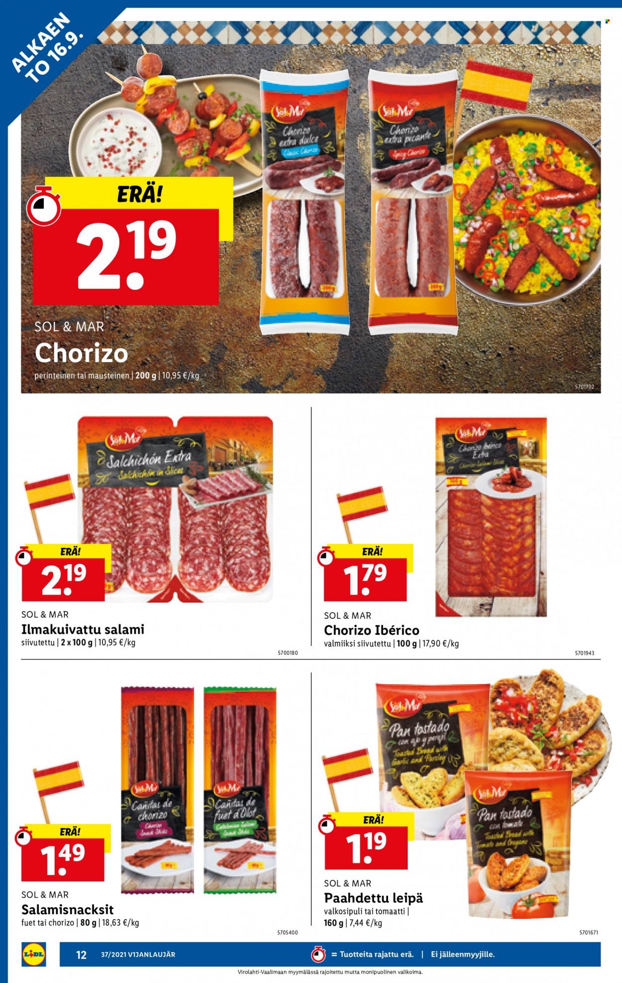 Lidl tarjoukset - 16.09.2021 - 22.09.2021. Sivu 12