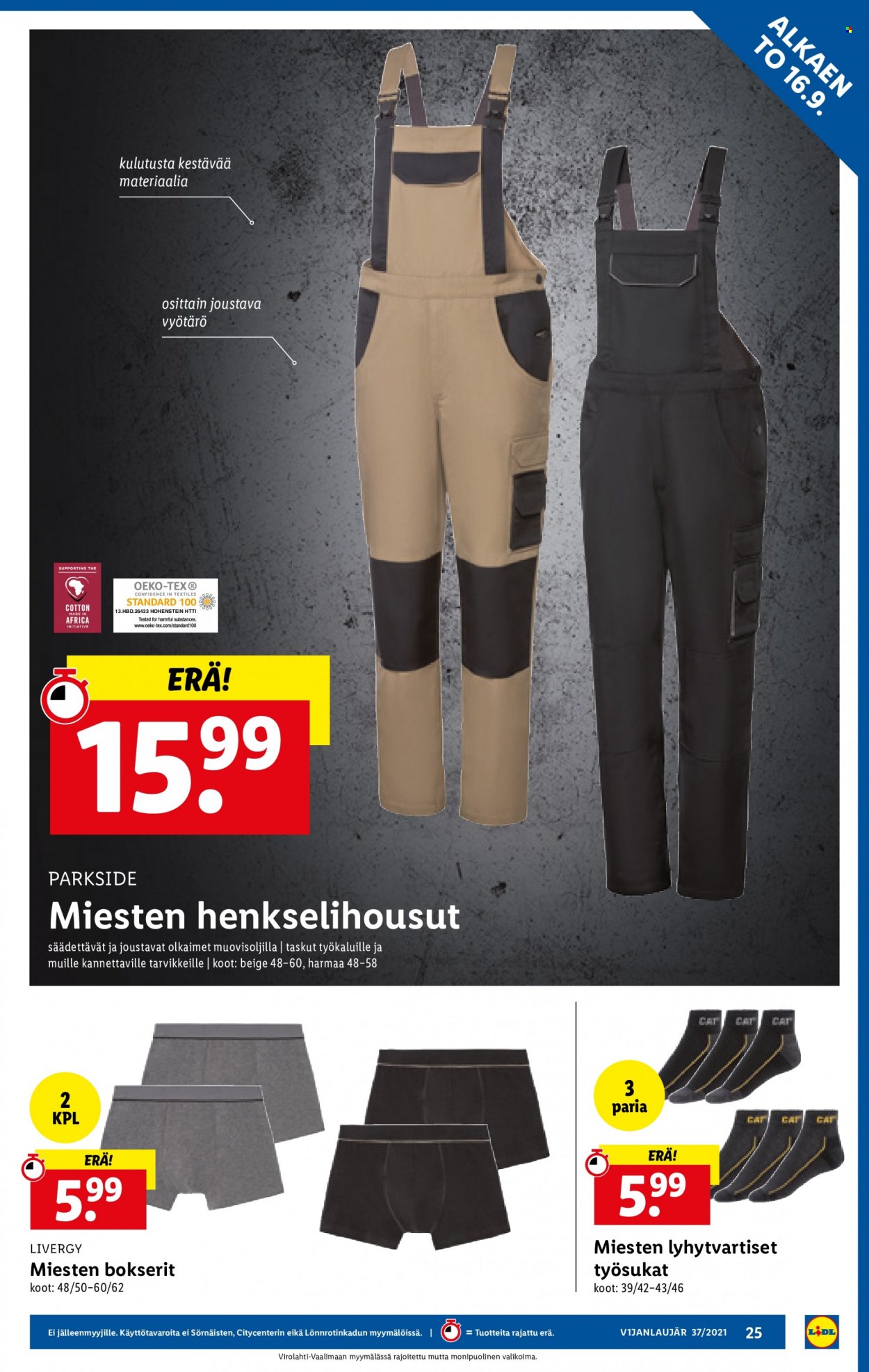 Lidl tarjoukset - 16.09.2021 - 22.09.2021. Sivu 25
