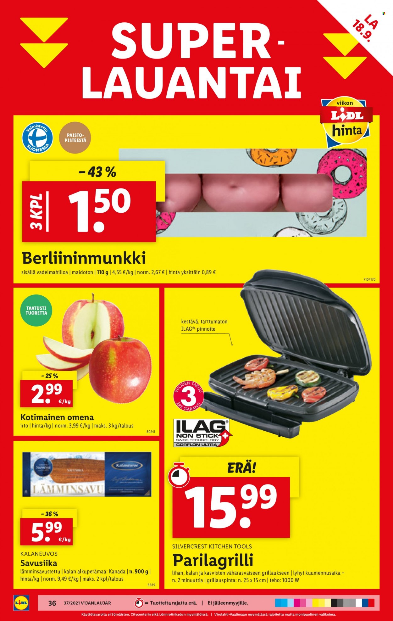 Lidl tarjoukset - 16.09.2021 - 22.09.2021. Sivu 36