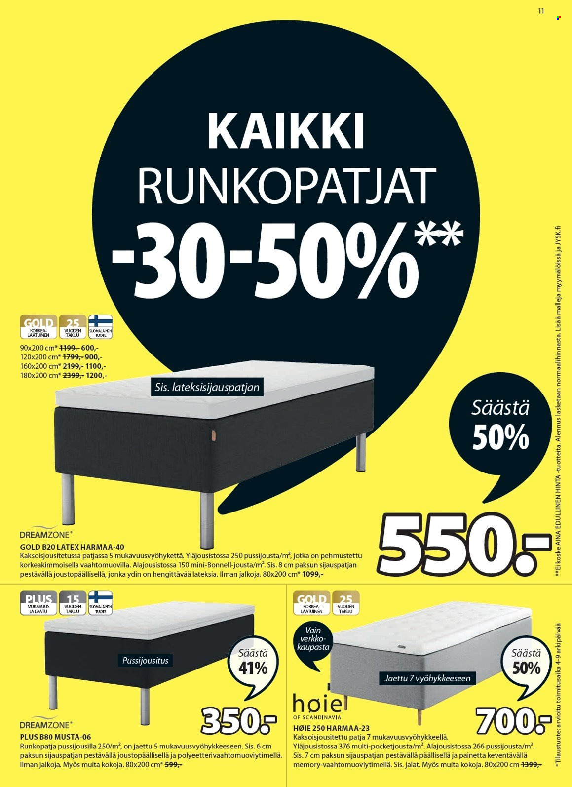 JYSK tarjoukset - 13.09.2021 - 19.09.2021. Sivu 11
