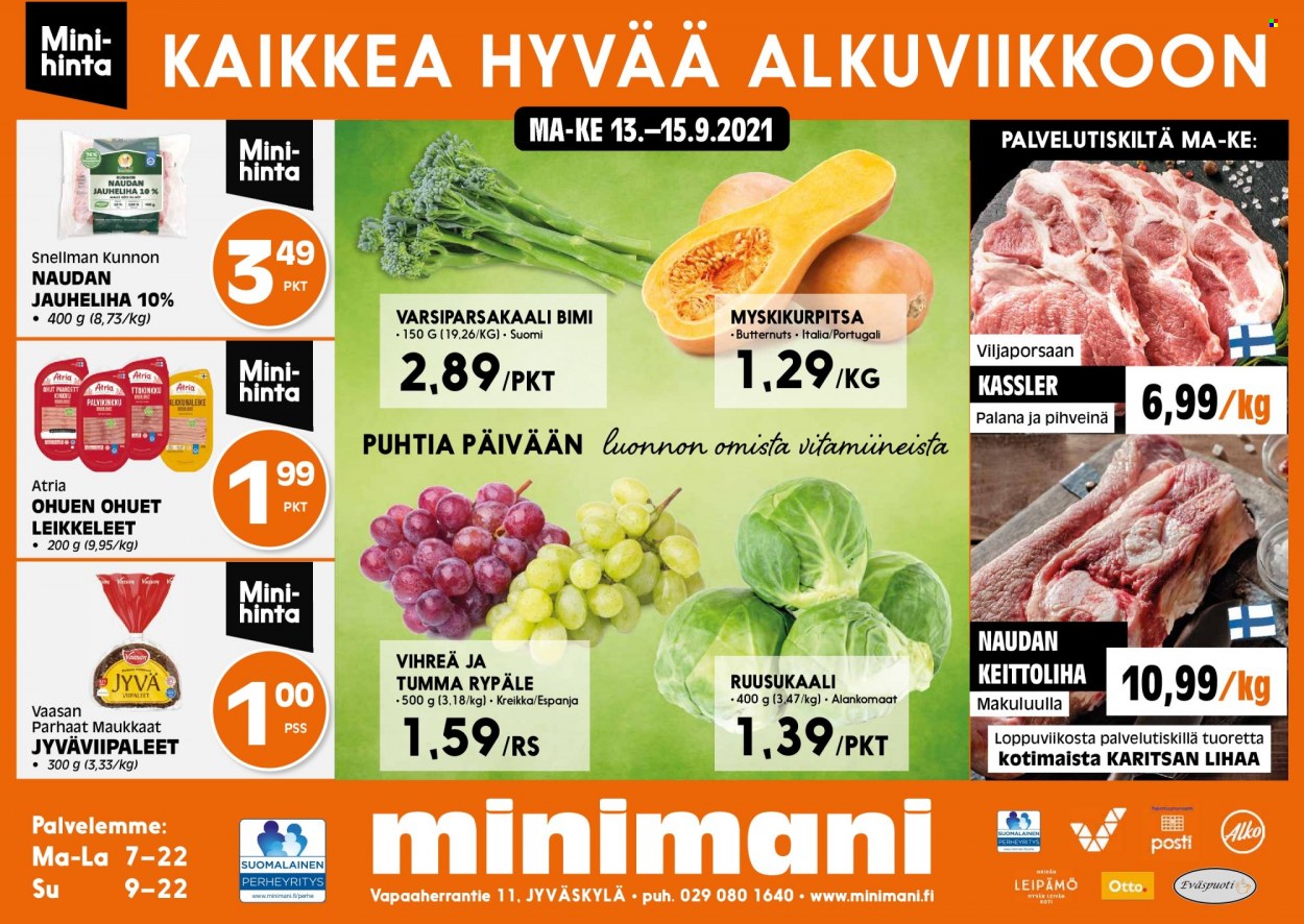Minimani tarjoukset - 13.09.2021 - 15.09.2021. Sivu 1