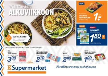 K-Supermarket tarjoukset  - 13.09.2021 - 15.09.2021.