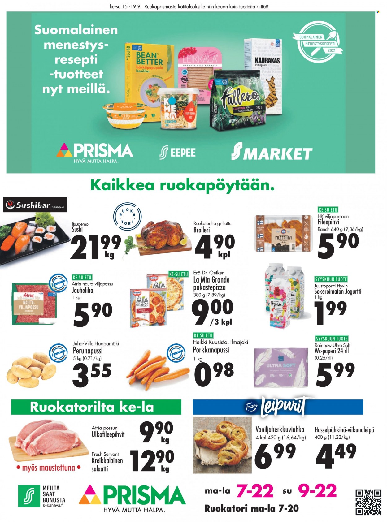 Prisma tarjoukset - 15.09.2021 - 19.09.2021. Sivu 1