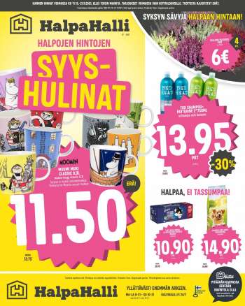 HalpaHalli tarjoukset  - 15.09.2021 - 21.09.2021.