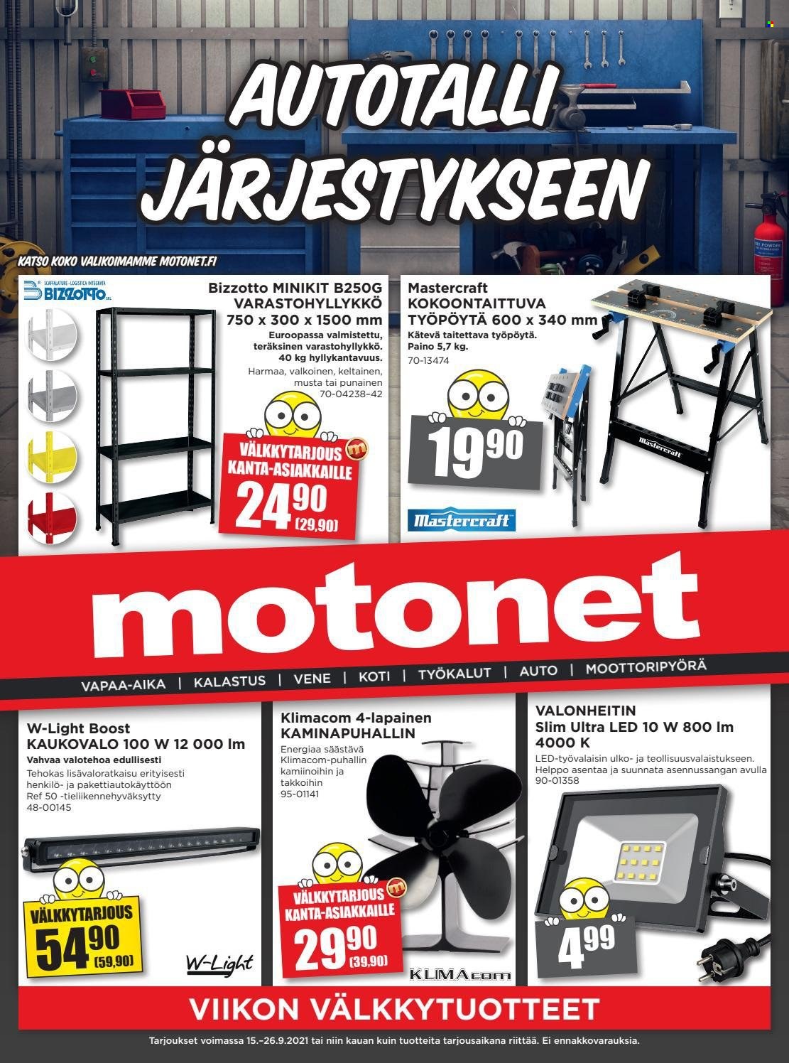 Motonet tarjoukset - 15.09.2021 - 26.09.2021. Sivu 1