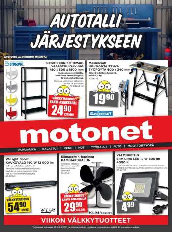 Motonet tarjoukset  - 15.09.2021 - 26.09.2021.