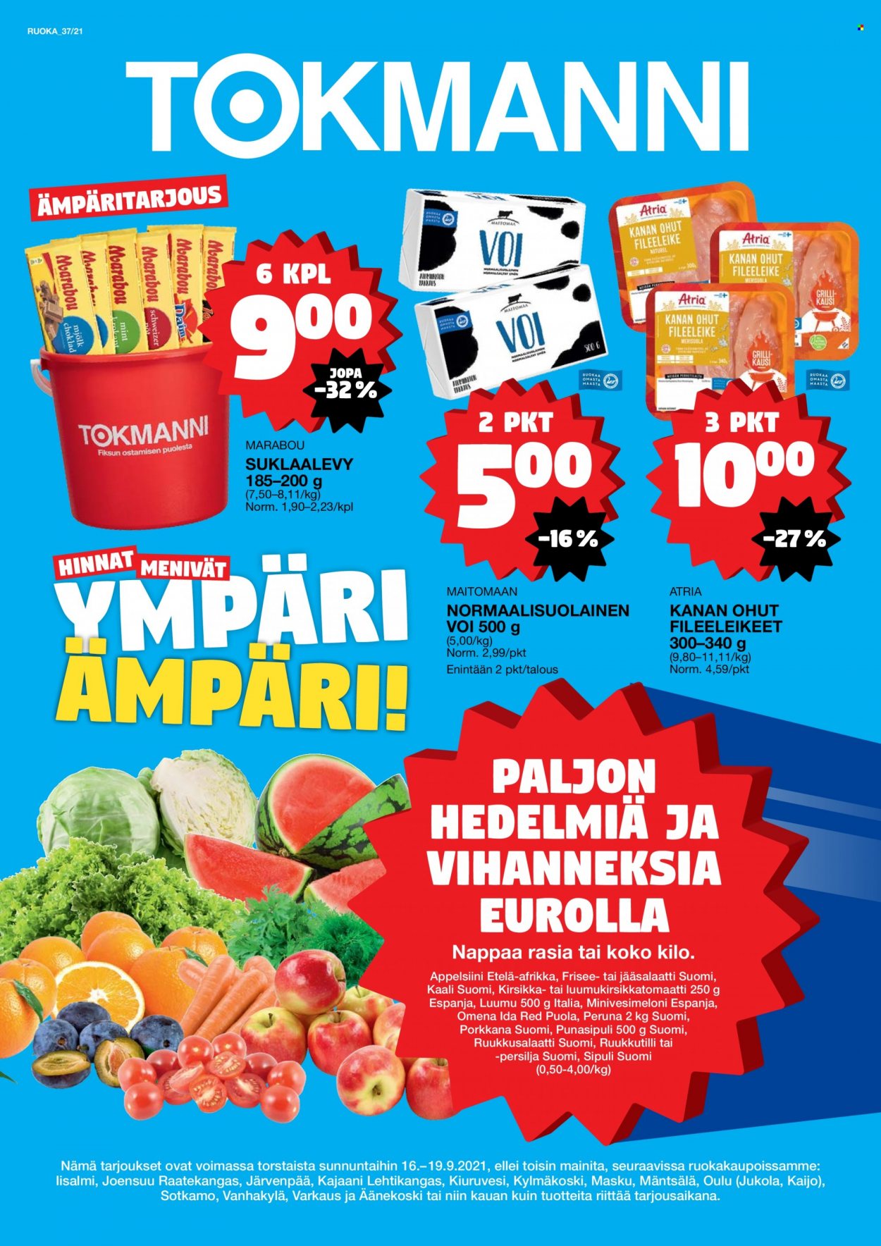 Tokmanni tarjoukset - 16.09.2021 - 19.09.2021. Sivu 1