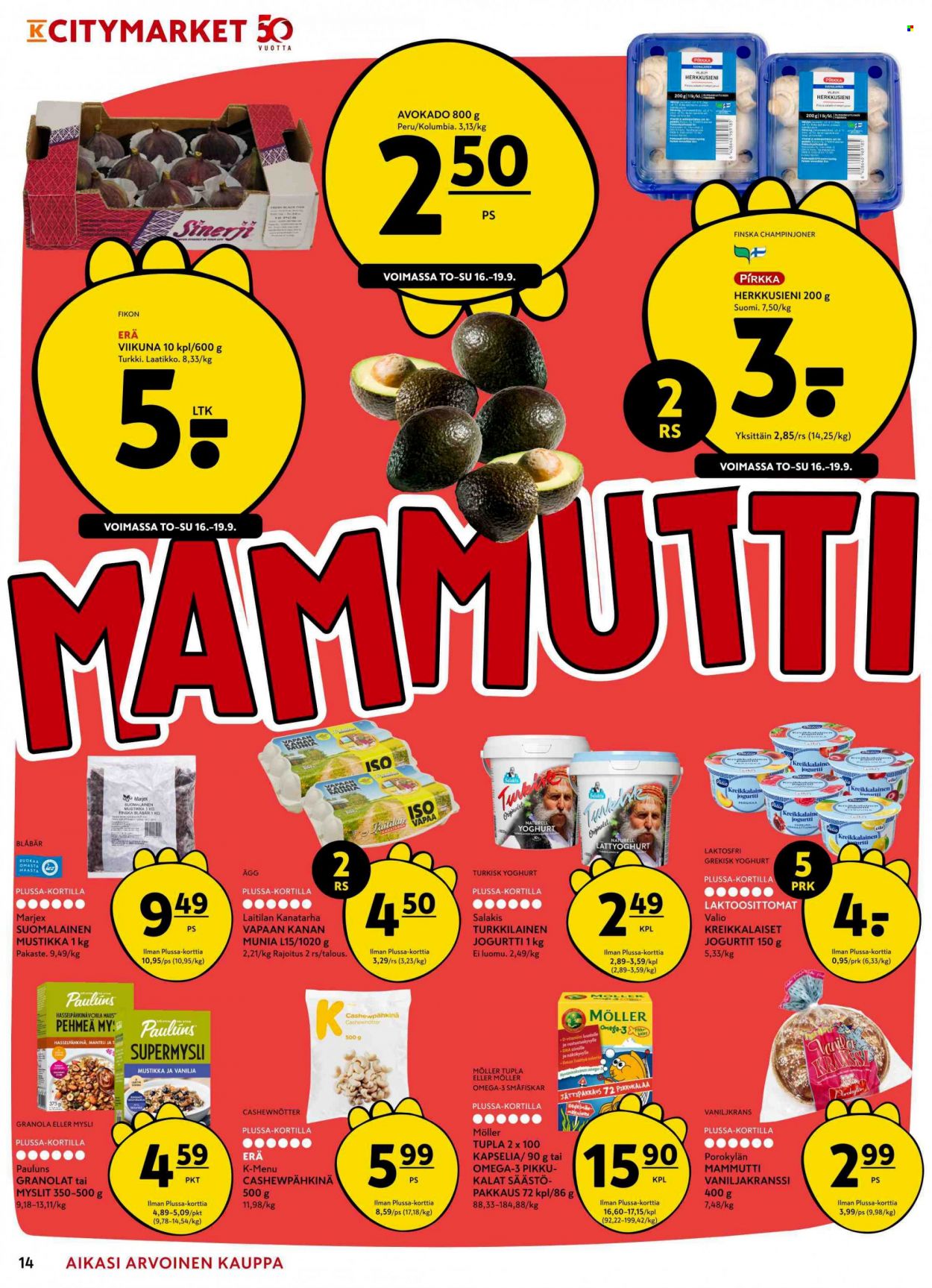 K-citymarket tarjoukset - 16.09.2021 - 26.09.2021. Sivu 14