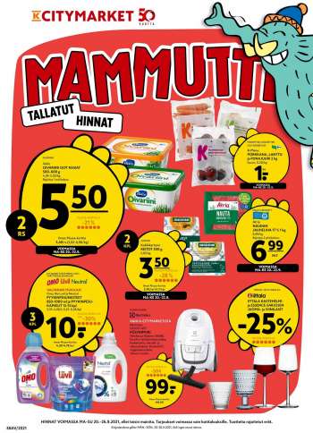 K-citymarket tarjoukset  - 20.09.2021 - 26.09.2021.
