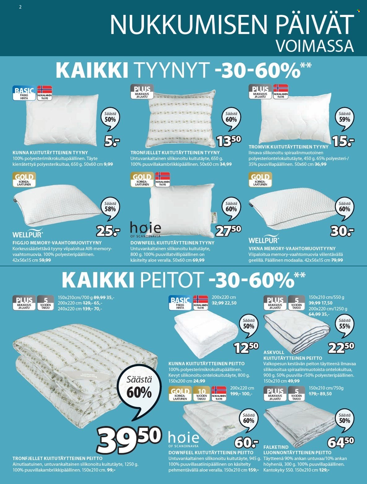 JYSK tarjoukset - 20.09.2021 - 26.09.2021. Sivu 2