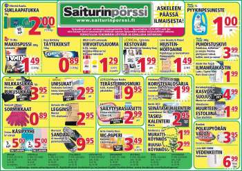 Saiturinpörssi tarjoukset  - 19.09.2021 - 25.09.2021.