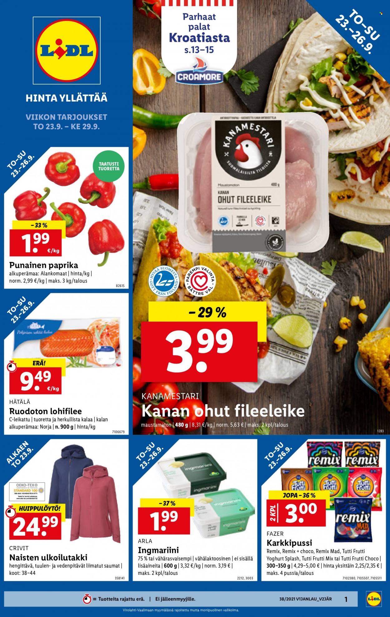 Lidl tarjoukset - 23.09.2021 - 29.09.2021. Sivu 1