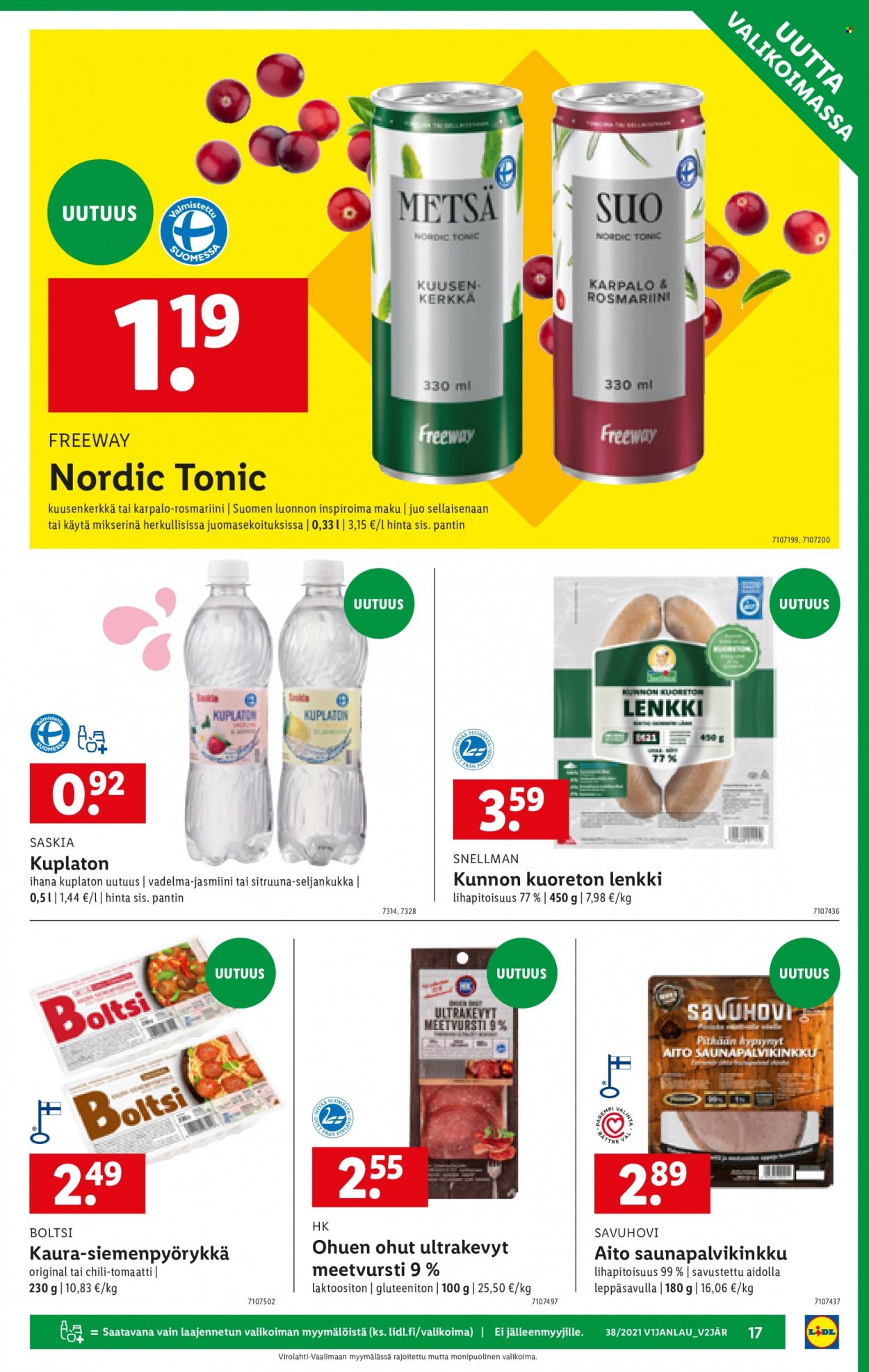 Lidl tarjoukset - 23.09.2021 - 29.09.2021. Sivu 17