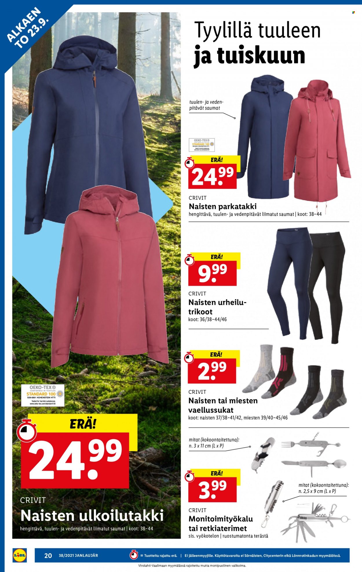 Lidl tarjoukset - 23.09.2021 - 29.09.2021. Sivu 20