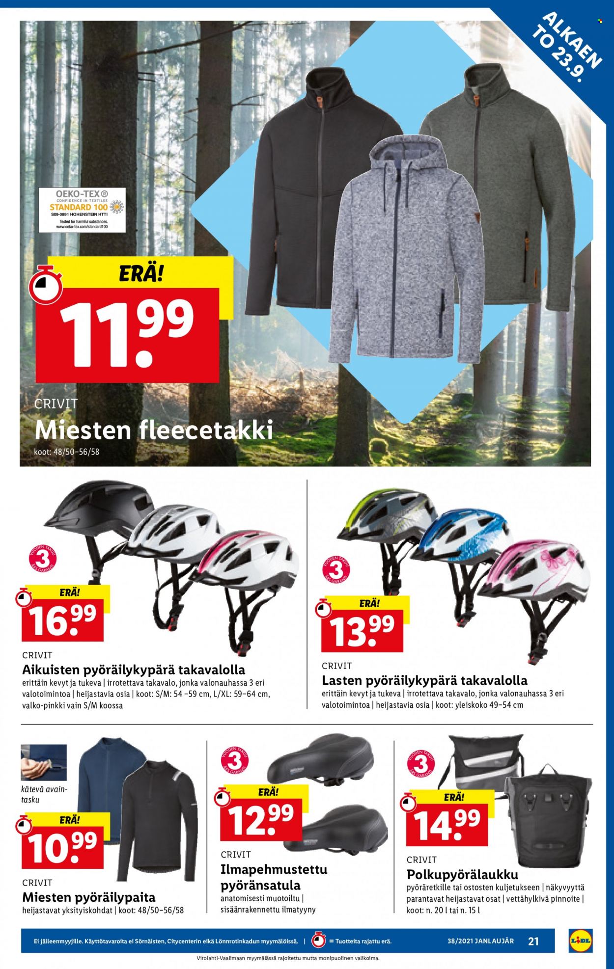 Lidl tarjoukset - 23.09.2021 - 29.09.2021. Sivu 21
