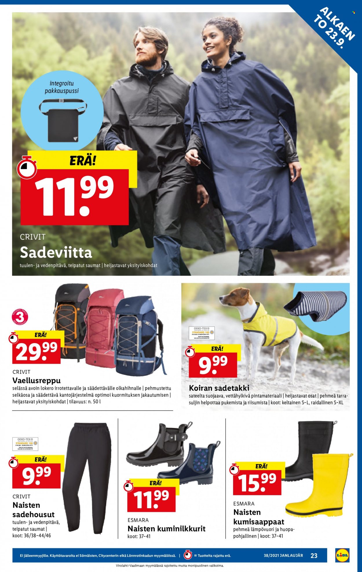 Lidl tarjoukset - 23.09.2021 - 29.09.2021. Sivu 23