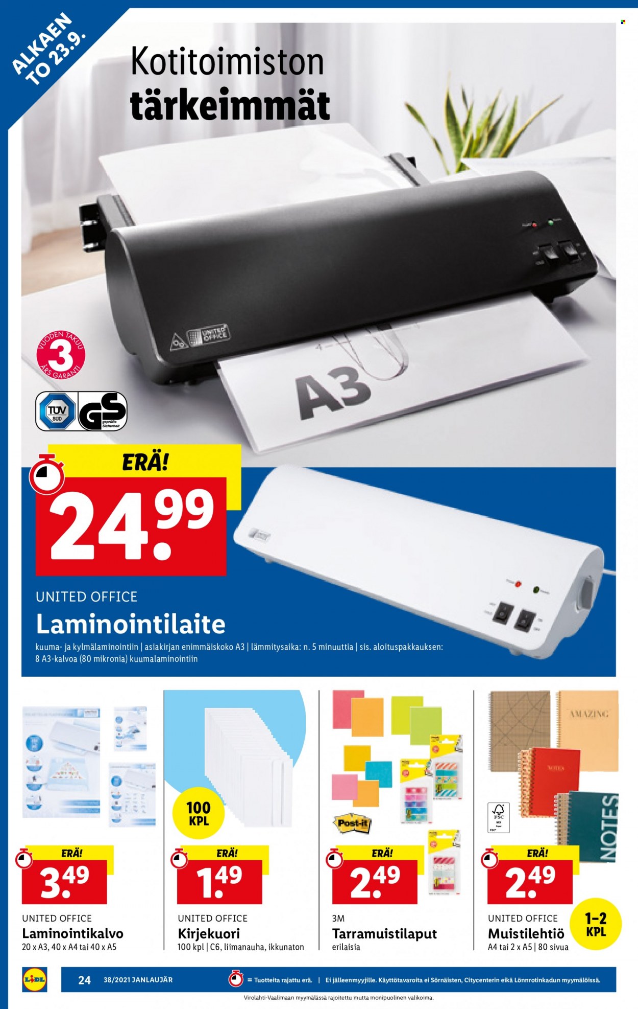 Lidl tarjoukset - 23.09.2021 - 29.09.2021. Sivu 24