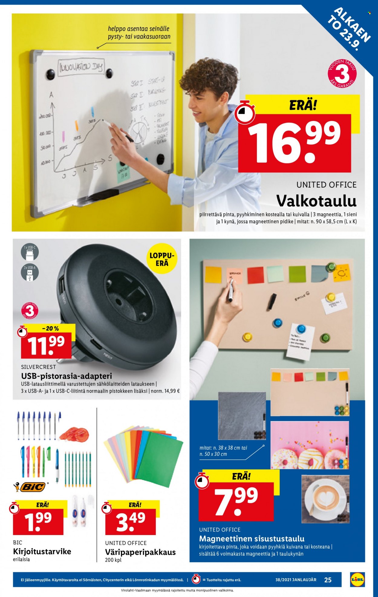 Lidl tarjoukset - 23.09.2021 - 29.09.2021. Sivu 25